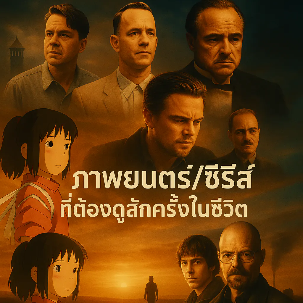 หนังที่ควรดูสักครั้งในชีวิต รวมหนังน่าดูตลอดกาล & ซีรีส์ระดับตำนาน