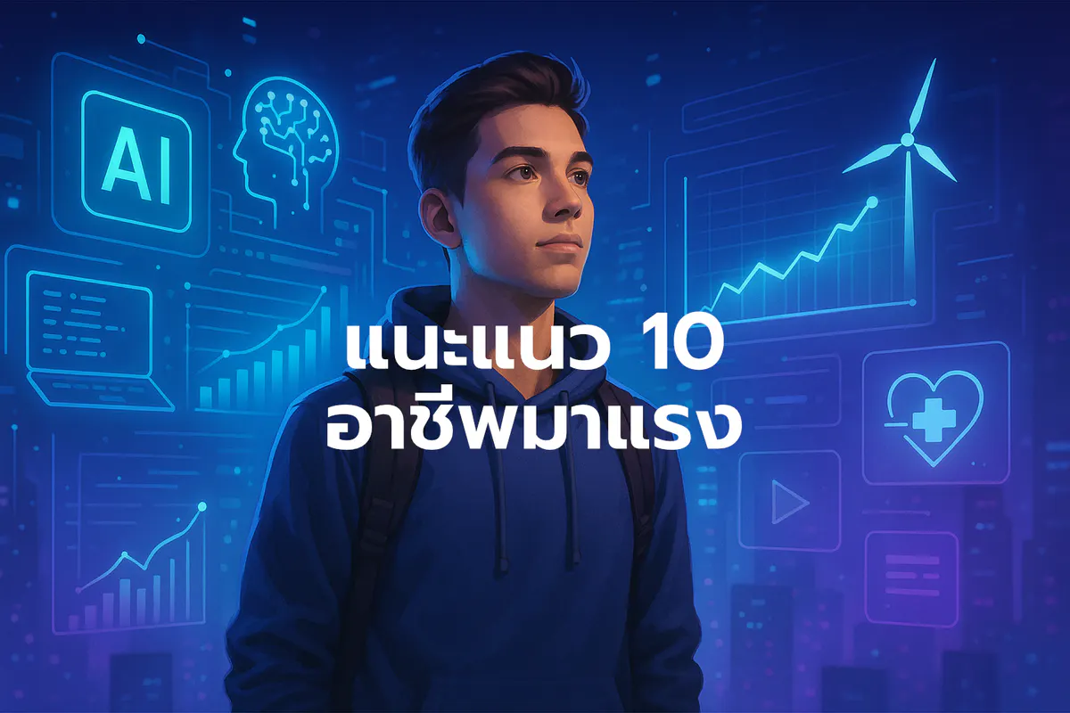 แนะแนวอาชีพมาแรง 2025 – เรียนอะไรถึงมีรายได้ดี